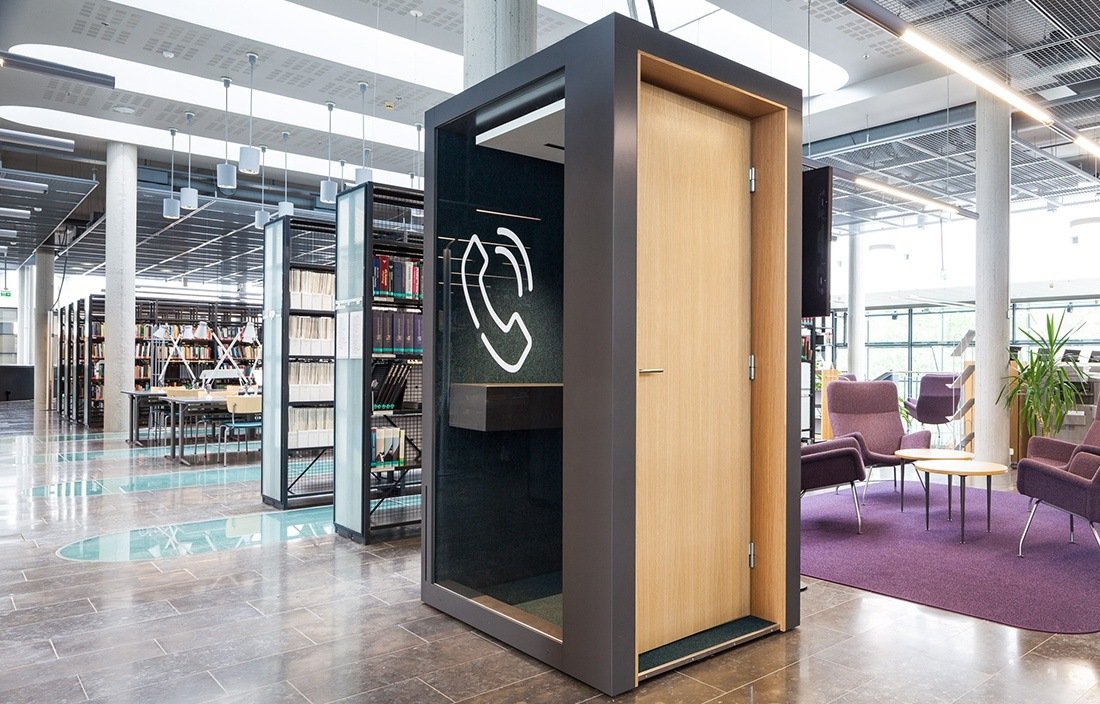 Activity-based office: high quality phone booth - INTO the Nordic Silence