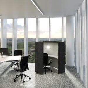 INTO FOCUS workstation in the office